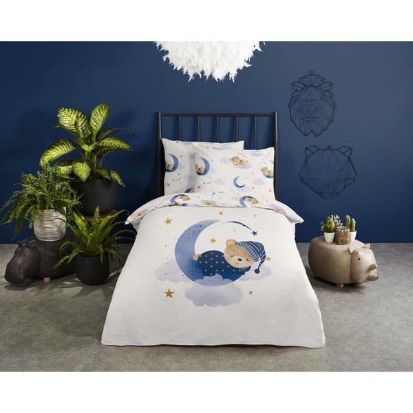 Памучно детско спално бельо за единично легло 140x200 cm - Good Morning-image-1