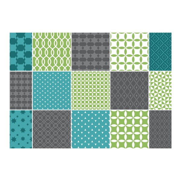 Комплект от 15 декоративни стикера за стена , 15 x 15 cm Sofia - Ambiance-image-2