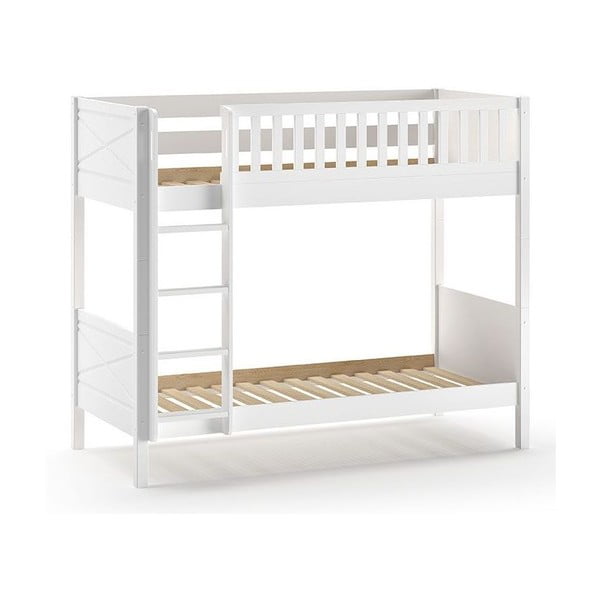 Бяло двуетажно легло за деца 90x200 cm Scott - Vipack