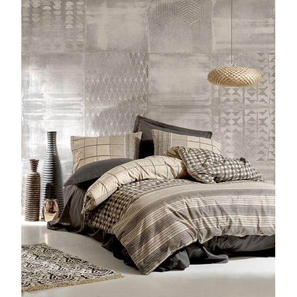 Спално бельо за двойно легло Cotton Box от памук ранфорс, 220 x 200 cm Rina - Mijolnir