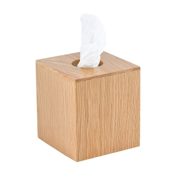 Кутия за носни кърпички, изработена от дъбово дърво Mezza - Wireworks