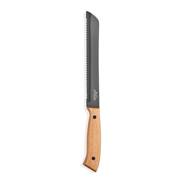 Сив нож за сладкиши с дървена дръжка Cutt, дължина 20 cm - The Mia