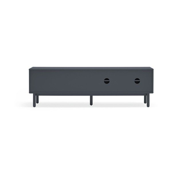 Тъмно сива телевизионна масичка 180x56 cm Corvo - Teulat-image-3