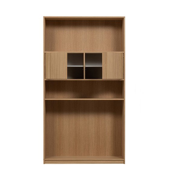 Модулна етажерка за книги с дъбов декор в естествен цвят 110x199 cm Modulair - vtwonen-image-3