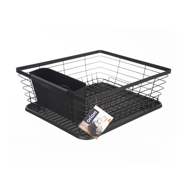 Черна метална тавичка за оттичане 36x30,5 cm Radka – Orion-image-2