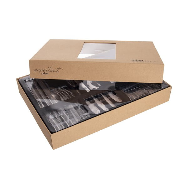 Прибори за хранене от неръждаема стомана в сребрист цвят 24 бр. Satin – Orion-image-3