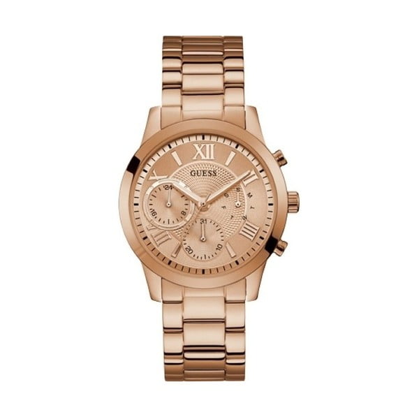 Дамски часовник в розово злато с каишка от неръждаема стомана W1070L3 - Guess