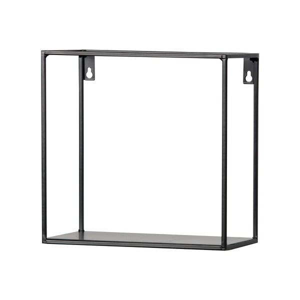 Комплект от 2 черни стенни рафта WOOOD Meert-image-2