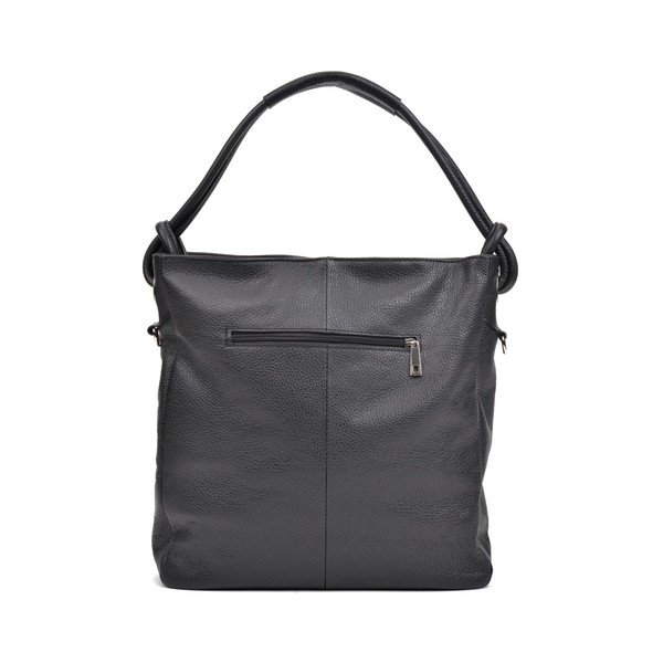 Černá kožená kabelka Anna Luchini Smiela-image-4