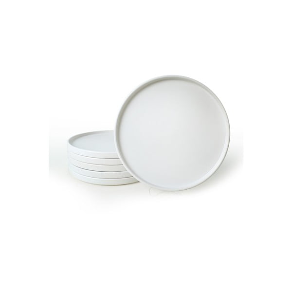 Бели керамични чинии в комплект от 6 бр. ø 27 cm – Hermia