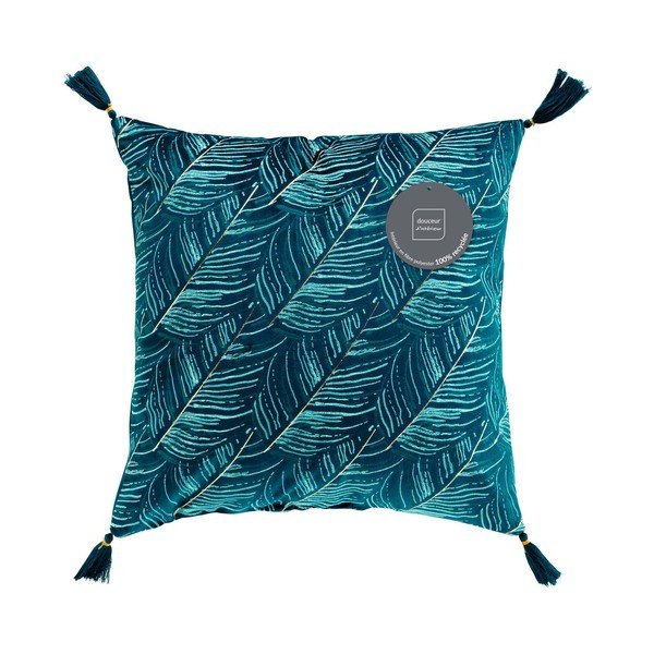 Кадифена декоративна възглавница 40x40 cm Palmina – douceur d'intérieur-image-3