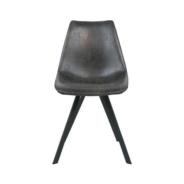 Черен трапезен стол с черни крака Zobel - Canett