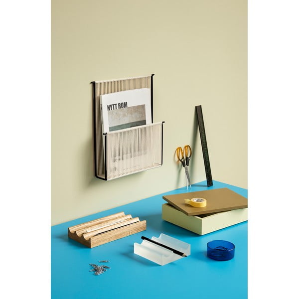 Дървен органайзер за канцеларски материали Wave - Hübsch-image-1