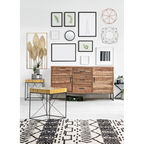 Метална декорация за стена 52,5x95 cm Adhira – Bizzotto-image-3