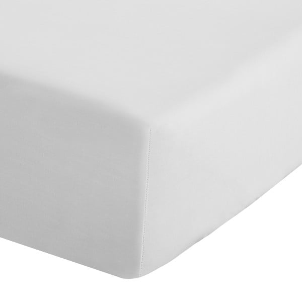 Бял еластичен чаршаф от перкал 90x190 cm Easy Iron Percale – Catherine Lansfield