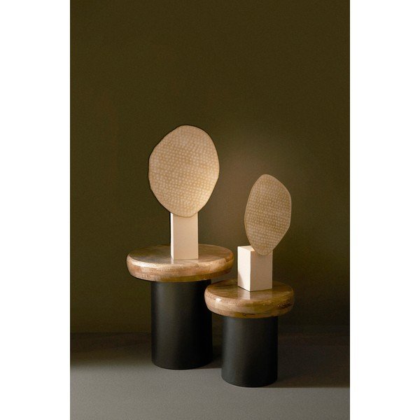 Бежова метална настолна лампа с метален абажур (височина 46 cm) Neev – Bizzotto-image-1