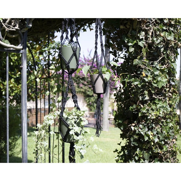 Текстилна закачалка за саксия ø 13 cm (височина 120 cm) Macramé – Artevasi-image-1