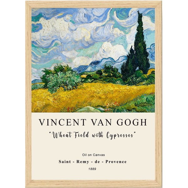Плакат в рамка 55x75 cm Vincent van Gogh - Wallity