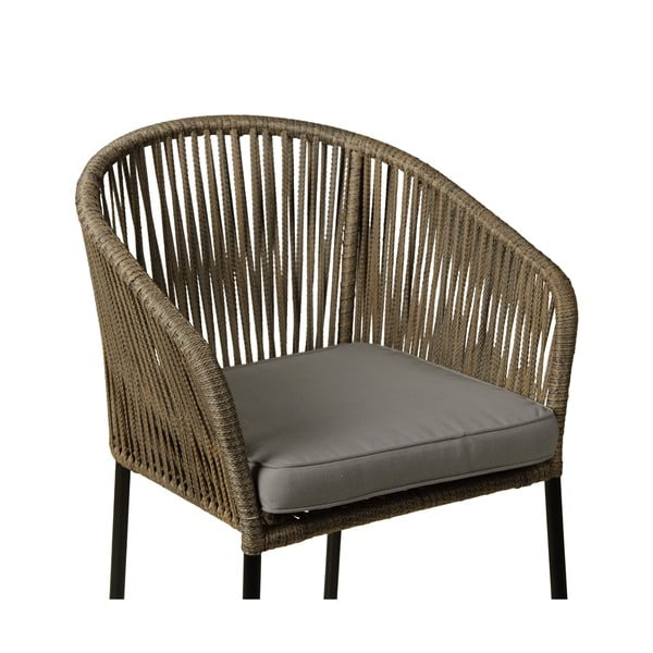 Комплект от 2 градински стола в сиво-кафяво Trapani - Bonami Selection-image-2