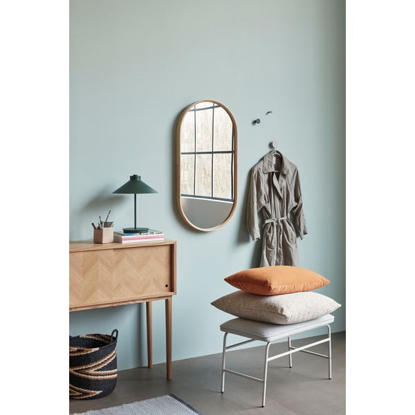 Дъбов скрин в рибена кост, височина 90 cm - Hübsch-image-1