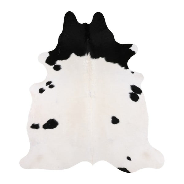 Черно-бяла естествена кравешка кожа Nero Creamy, 185 x 170 cm - Arctic Fur