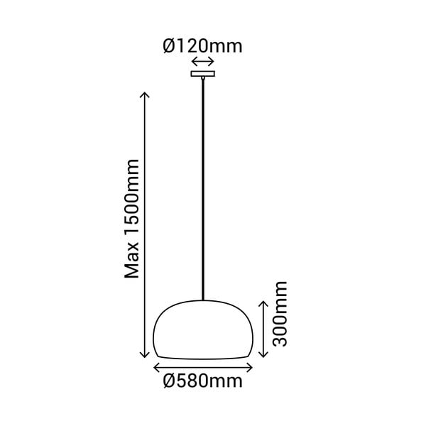 Висяща лампа от ратан, височина 150 cm Nest - SULION-image-3