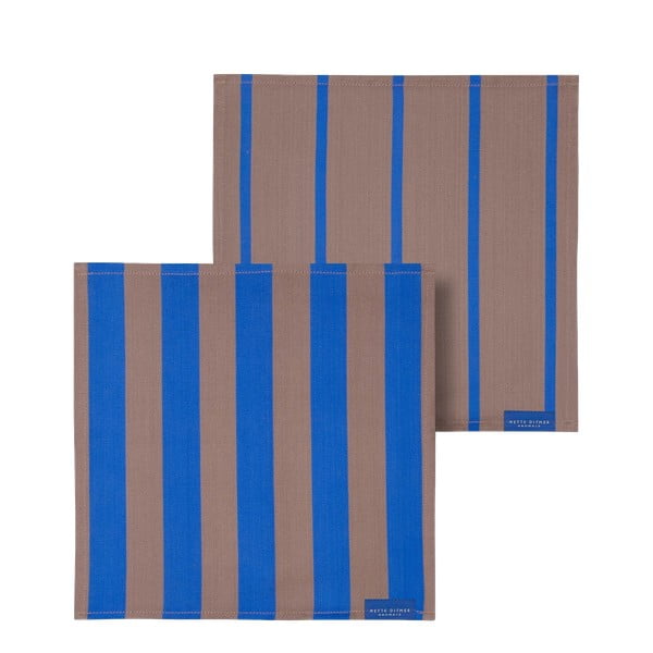 Текстилни салфетки в комплект 2 бр. Stripes – Mette Ditmer Denmark