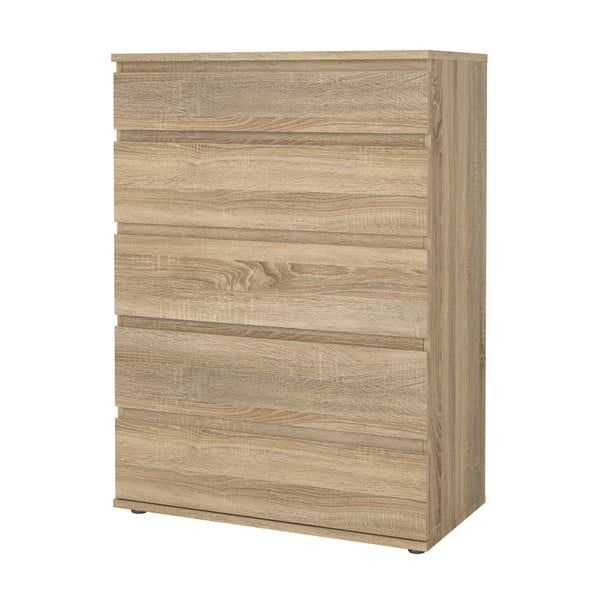 Висок скрин от декор от дъб  естествен 77x107 cm Nova – Tvilum-image-3