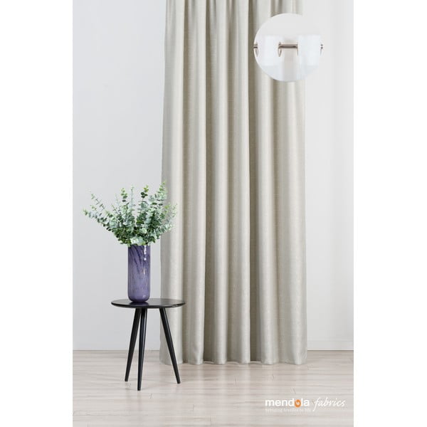 Бежова завеса 140x260 cm Teorema - Mendola Fabrics-image-2