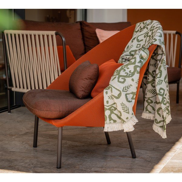 Тъмнозелено одеяло със съдържание на памук Лятно платно, 140 x 180 cm Mykonos - Euromant-image-3