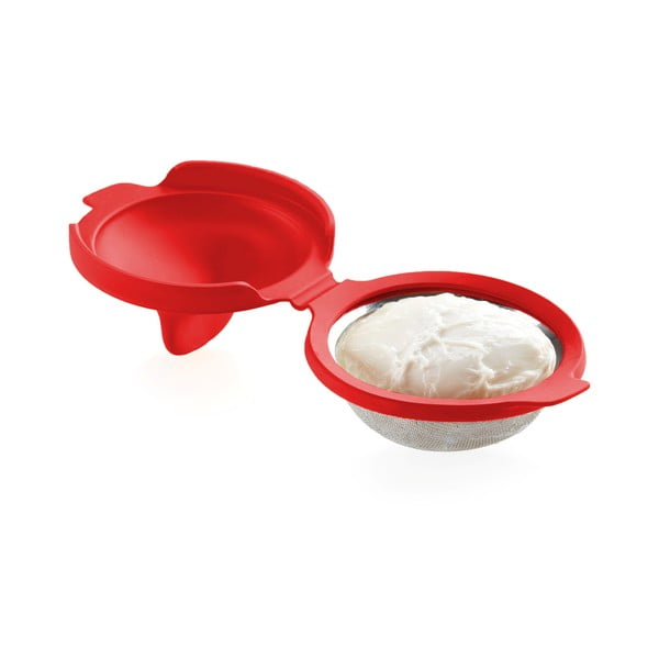 Червен силиконов калъп за изгубено яйце Pouched - Lékué-image-2