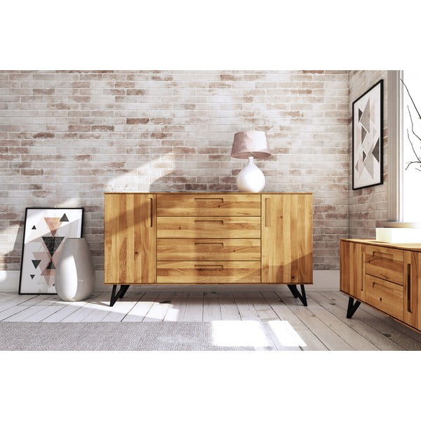 Висок скрин от дъб 182x100 cm Golo - The Beds-image-1