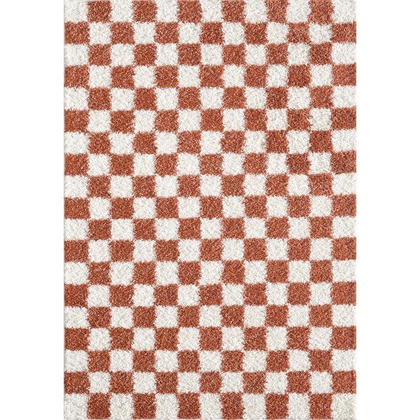 Кремав/теракотен килим 120x170 cm Grida – ESTE
