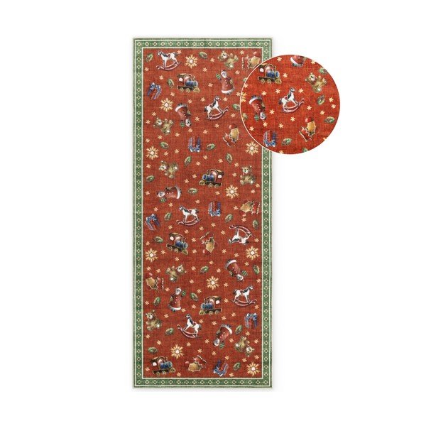 Червена/зелена пътека с коледен мотив 80x200 cm Toy's Delight Nostalgic Noel Red Green – Villeroy&Boch
