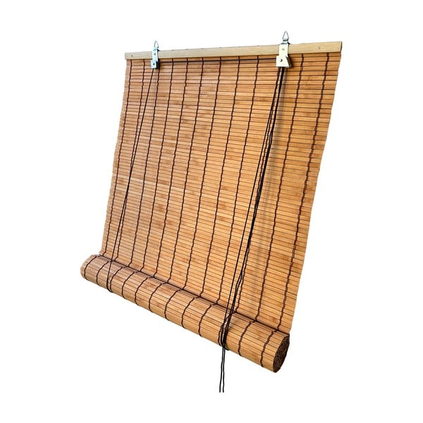 Бамбукова ролетна щора в естествен цвят 200x160 cm Zeva – Gardinia-image-3