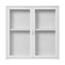 Бяла метална висяща витрина 80x80 cm Brisbane – House Nordic