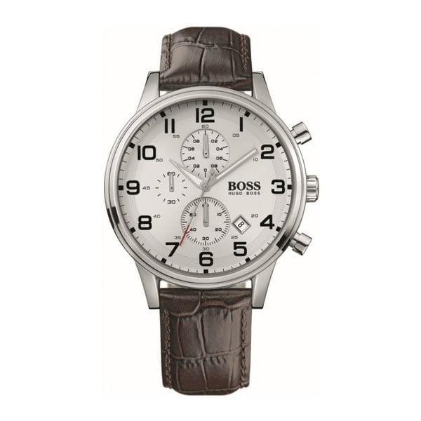 Pánské hodinky s koženým řemínkem Hugo Boss Declan
