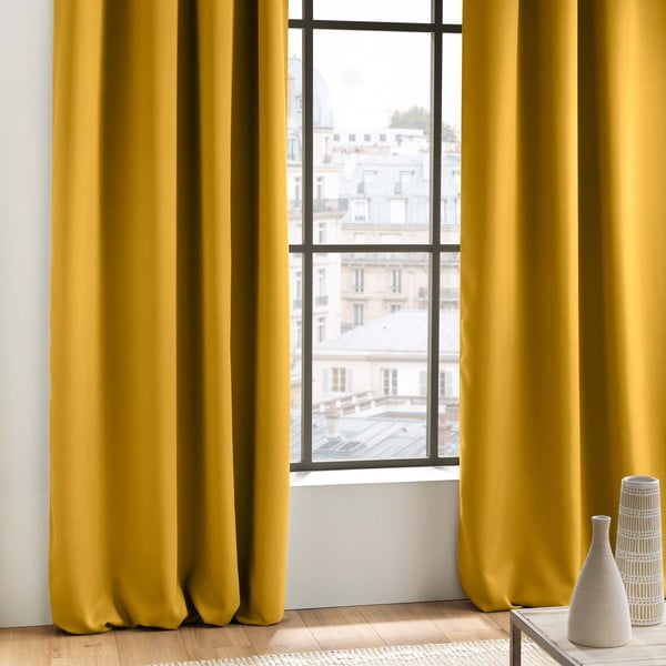 Жълта затъмняваща завеса 135x280 cm Occult – douceur d'intérieur-image-2