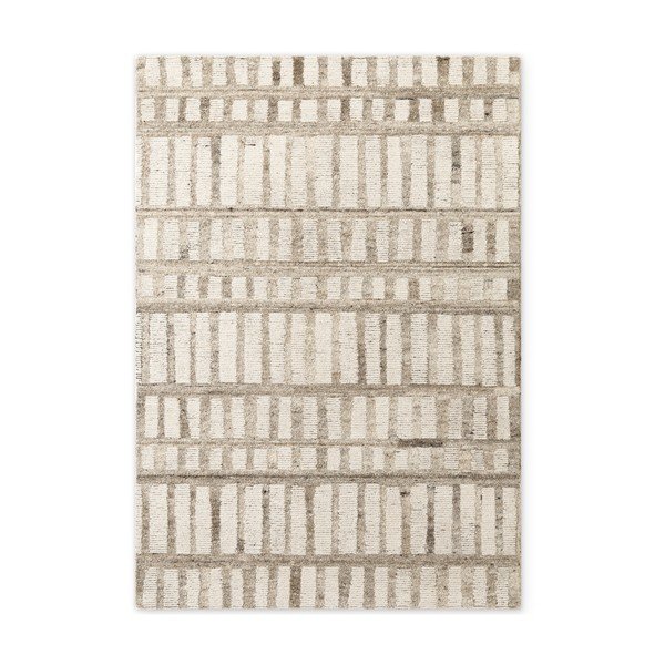 Кремав ръчно изработен вълнен килим 120x180 cm Boho 1.0 Linara – Vikosa