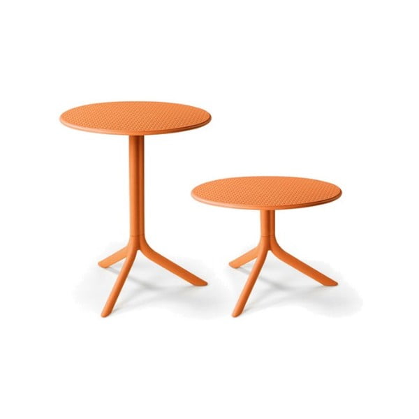 Oranžový nastavitelný zahradní stolek Nardi Garden Step