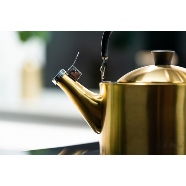 Чайник от неръждаема стомана в златист цвят1,5 l Diamante – Vialli Design-image-1