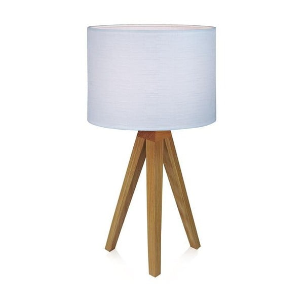 Bílá stolní lampa Markslöjd Kullen, 44 cm