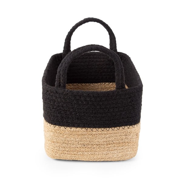Кошница за съхранение от юта и памук Basic, 24 x 15 cm - Compactor-image-2