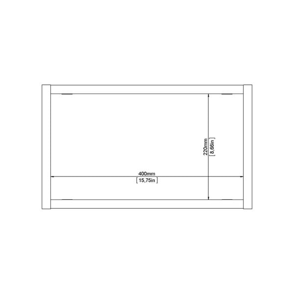 На няколко нива стенен рафт от декор от дъб  в естествен цвят 44 cm Roomers – Tvilum-image-4