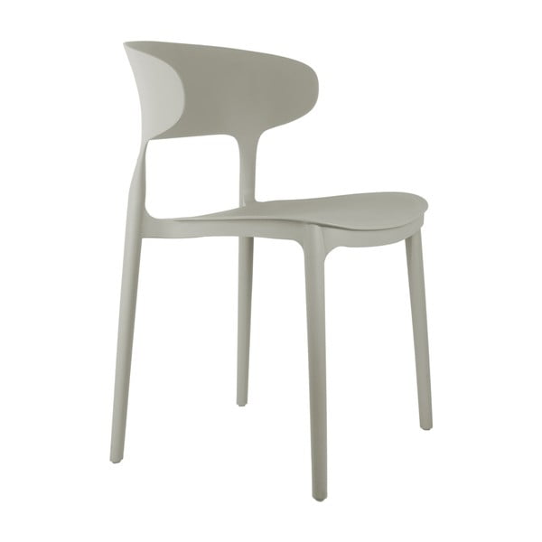 Сив пластмасов трапезен стол Fain – Leitmotiv