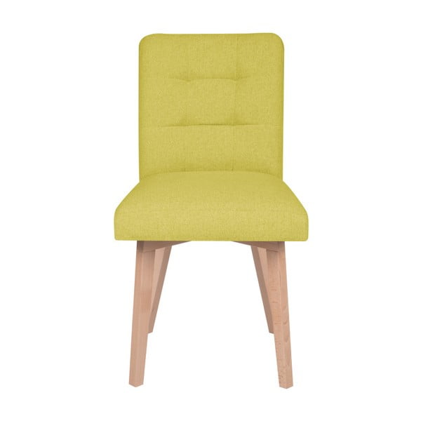 Žlutá židle Micadoni Home Lucio
