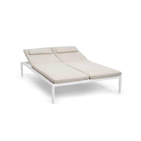 Кремав метален градински шезлонг Switch - Diphano-image-1