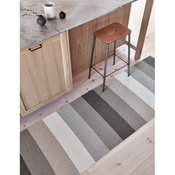 Сива и бежова пътека за открито и закрито 70x300 cm Molly Clay – Pappelina-image-1