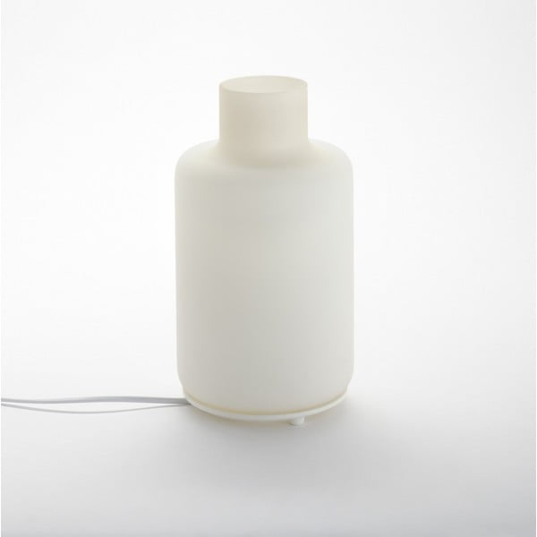 Bílá stolní lampa ComingB Bottle