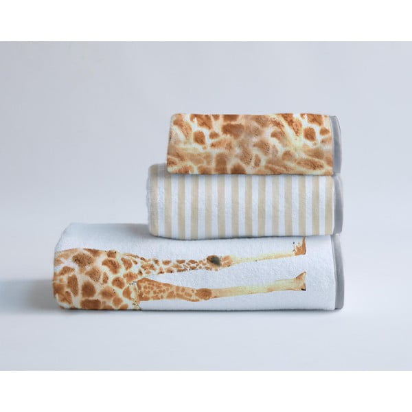 Комплект от 3 кърпи Funky Giraffe - Madre Selva